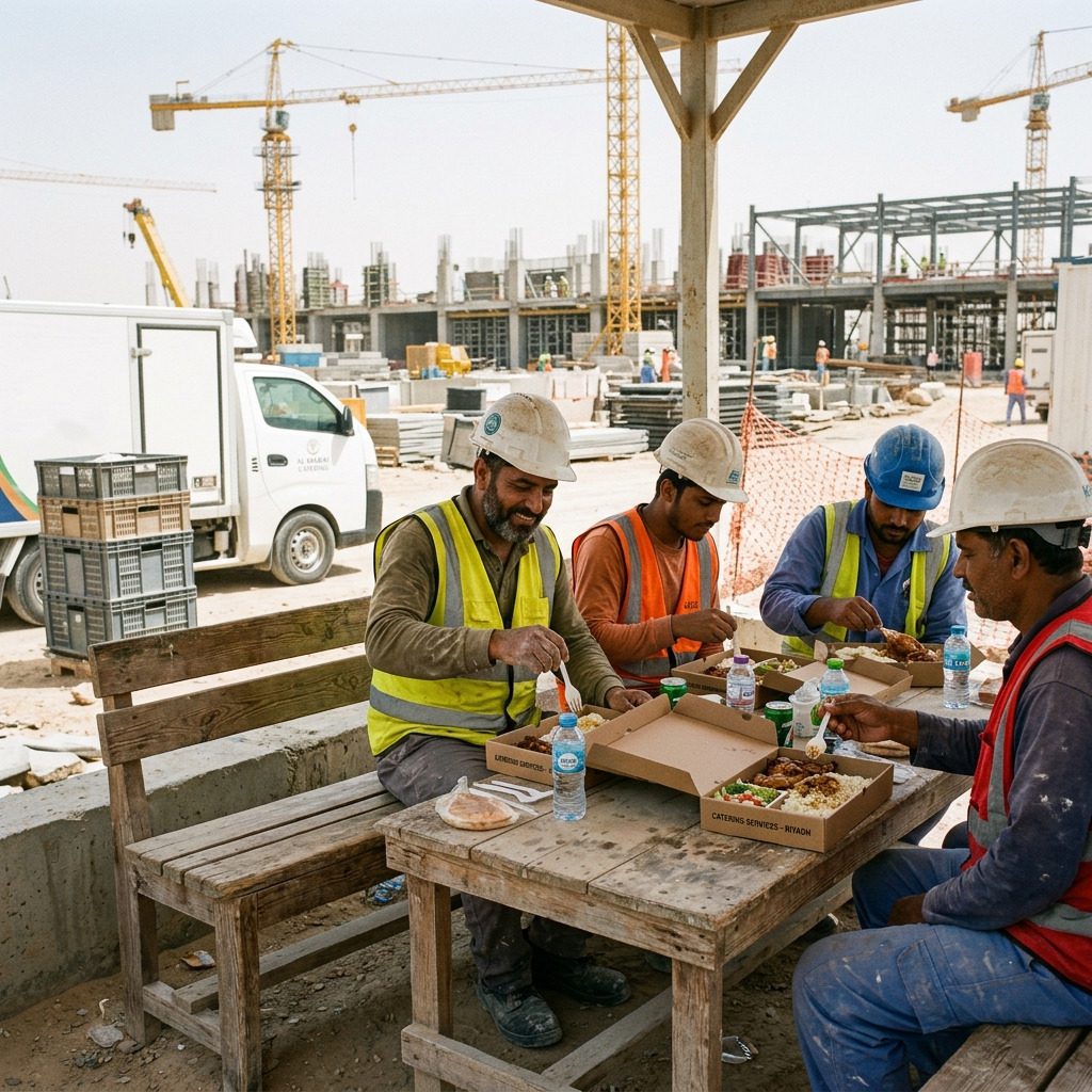 Boxed meal catering for construction sites and remote operations in Riyadh