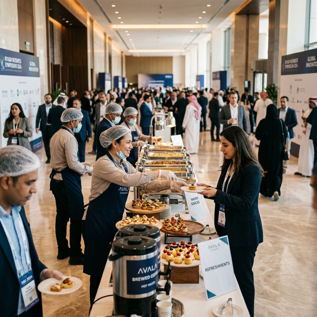 Conference and exhibition catering in Riyadh: planning for 500 to 5,000 attendees