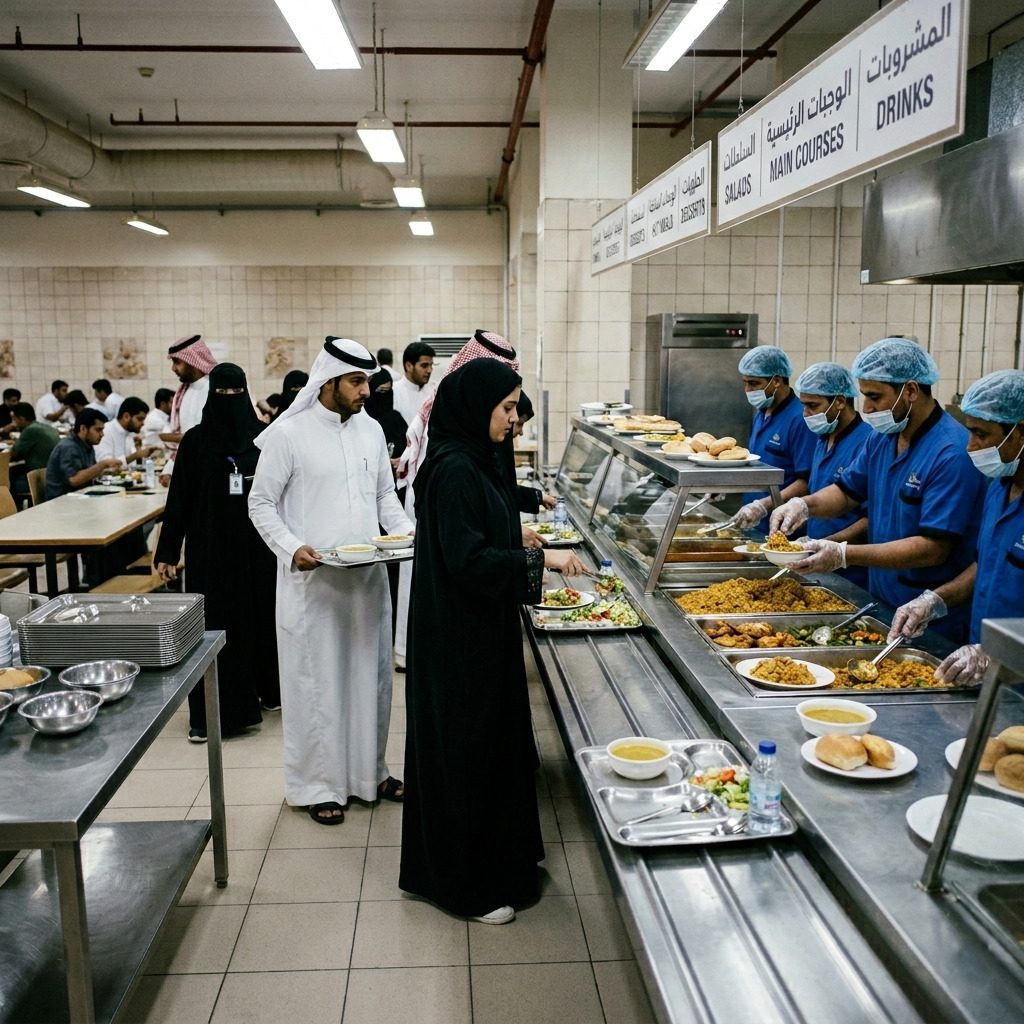 Institutional catering in Saudi Arabia: schools, universities, and healthcare facilities